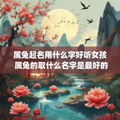 属兔起名用什么字好听女孩 属兔的取什么名字是最好的女孩