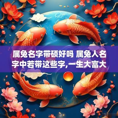 属兔名字带硕好吗 属兔人名字中若带这些字,一生大富大贵