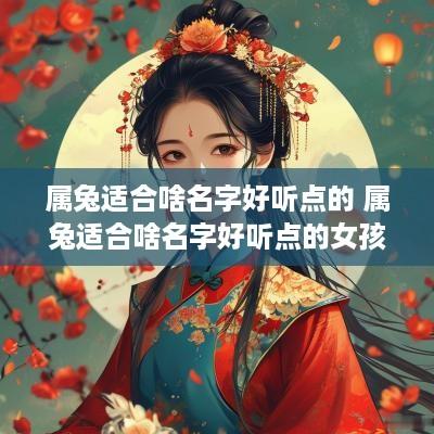 属兔适合啥名字好听点的 属兔适合啥名字好听点的女孩