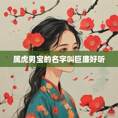 属虎男宝的名字叫巨廉好听