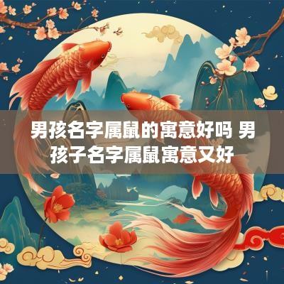 男孩名字属鼠的寓意好吗 男孩子名字属鼠寓意又好