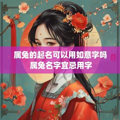 属兔的起名可以用如意字吗 属兔名字宜忌用字