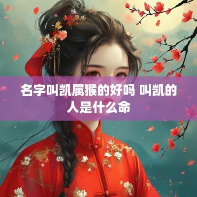名字叫凯属猴的好吗 叫凯的人是什么命