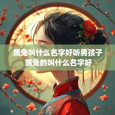 属兔叫什么名字好听男孩子 属兔的叫什么名字好