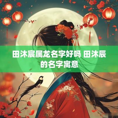 田沐宸属龙名字好吗 田沐辰的名字寓意