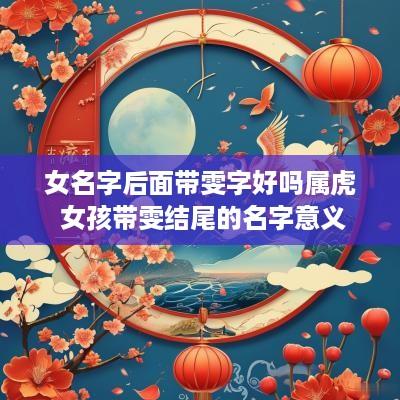 女名字后面带雯字好吗属虎 女孩带雯结尾的名字意义