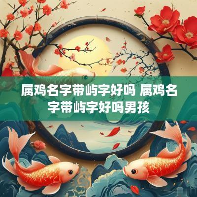 属鸡名字带屿字好吗 属鸡名字带屿字好吗男孩