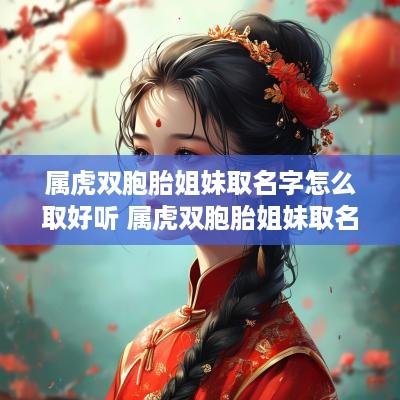属虎双胞胎姐妹取名字怎么取好听 属虎双胞胎姐妹取名字怎么取好听点