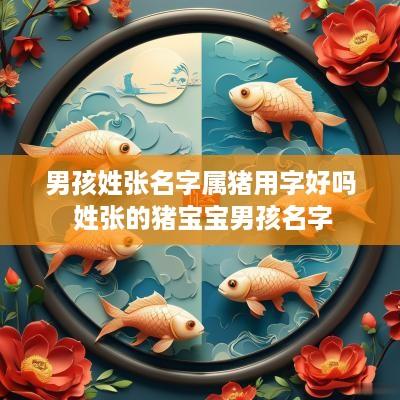 男孩姓张名字属猪用字好吗 姓张的猪宝宝男孩名字