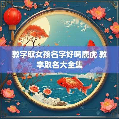 敦字取女孩名字好吗属虎 敦字取名大全集