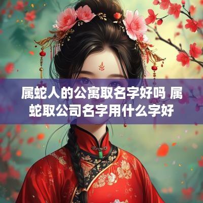属蛇人的公寓取名字好吗 属蛇取公司名字用什么字好