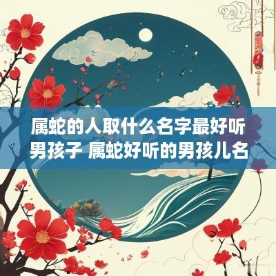 属蛇的人取什么名字最好听男孩子 属蛇好听的男孩儿名字