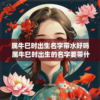 属牛巳时出生名字带水好吗 属牛巳时出生的名字要带什么字