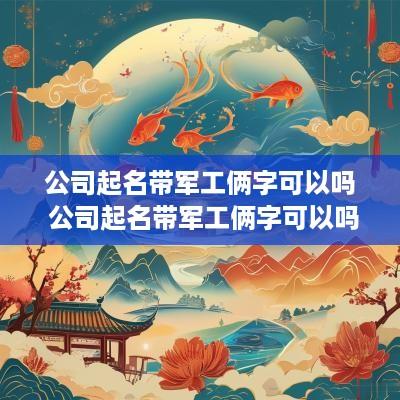 公司起名带军工俩字可以吗 公司起名带军工俩字可以吗