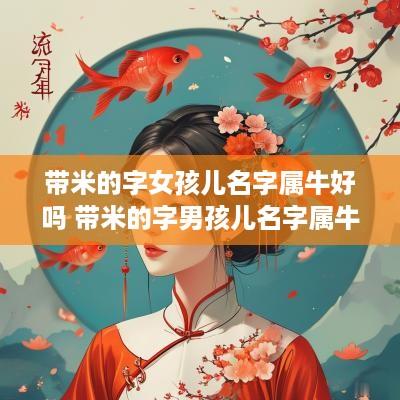 带米的字女孩儿名字属牛好吗 带米的字男孩儿名字属牛