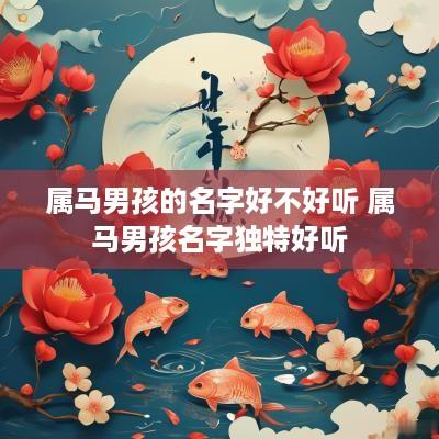 属马男孩的名字好不好听 属马男孩名字独特好听