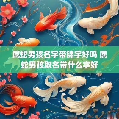 属蛇男孩名字带锦字好吗 属蛇男孩取名带什么字好