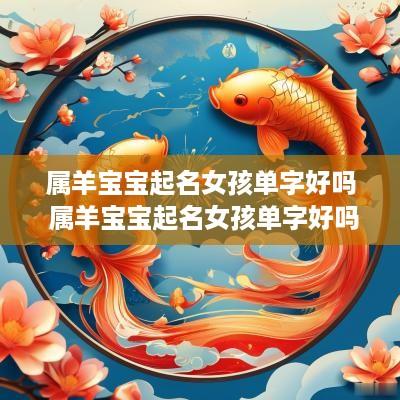 属羊宝宝起名女孩单字好吗 属羊宝宝起名女孩单字好吗