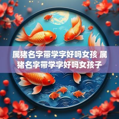 属猪名字带学字好吗女孩 属猪名字带学字好吗女孩子