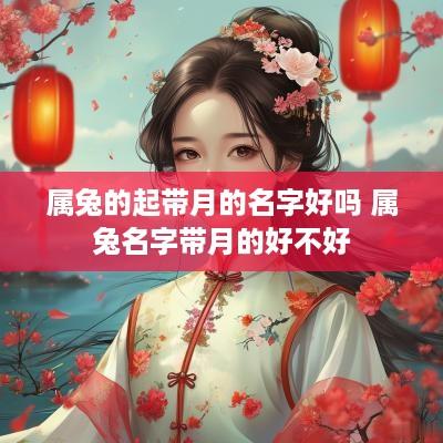 属兔的起带月的名字好吗 属兔名字带月的好不好