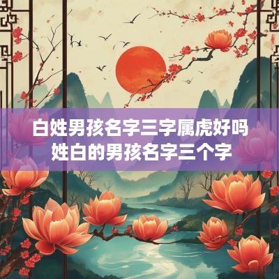白姓男孩名字三字属虎好吗 姓白的男孩名字三个字