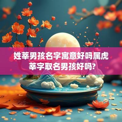 姓莘男孩名字寓意好吗属虎 莘字取名男孩好吗?