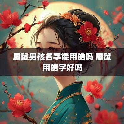 属鼠男孩名字能用皓吗 属鼠用皓字好吗
