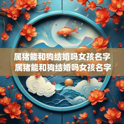属猪能和狗结婚吗女孩名字 属猪能和狗结婚吗女孩名字大全
