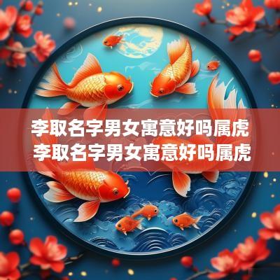 李取名字男女寓意好吗属虎 李取名字男女寓意好吗属虎的