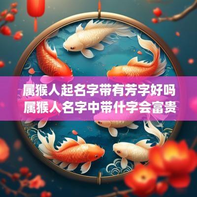 属猴人起名字带有芳字好吗 属猴人名字中带什字会富贵
