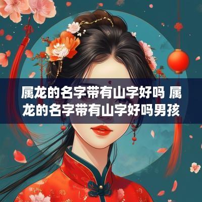属龙的名字带有山字好吗 属龙的名字带有山字好吗男孩