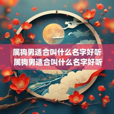 属狗男适合叫什么名字好听 属狗男适合叫什么名字好听点