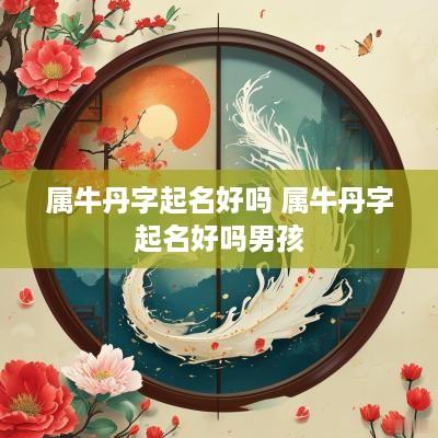 属牛丹字起名好吗 属牛丹字起名好吗男孩