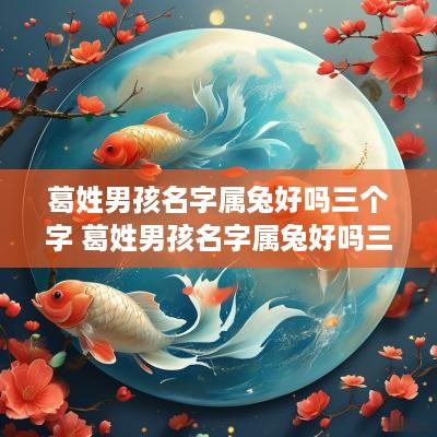 葛姓男孩名字属兔好吗三个字 葛姓男孩名字属兔好吗三个字大全