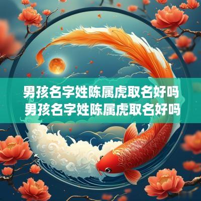 男孩名字姓陈属虎取名好吗 男孩名字姓陈属虎取名好吗