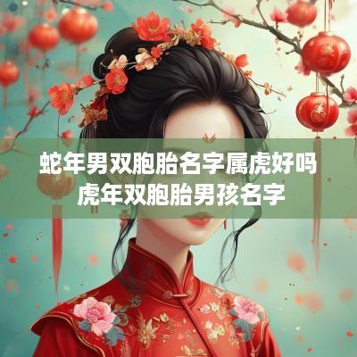 蛇年男双胞胎名字属虎好吗 蛇年双胞胎男孩名字