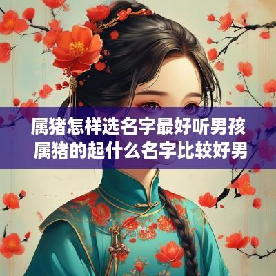 属猪怎样选名字最好听男孩 属猪的起什么名字比较好男孩