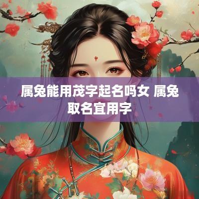 属兔能用茂字起名吗女 属兔取名宜用字