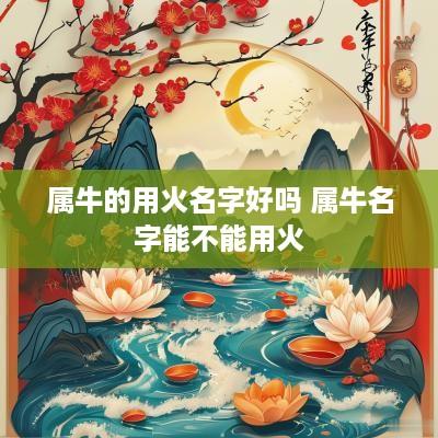 属牛的用火名字好吗 属牛名字能不能用火