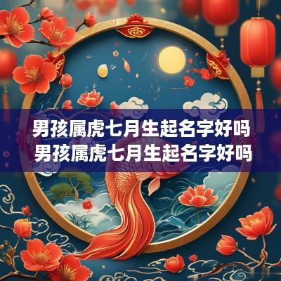男孩属虎七月生起名字好吗 男孩属虎七月生起名字好吗