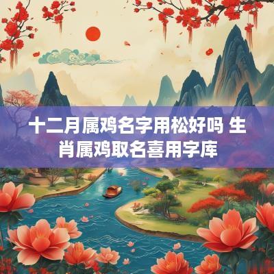 十二月属鸡名字用松好吗 生肖属鸡取名喜用字库