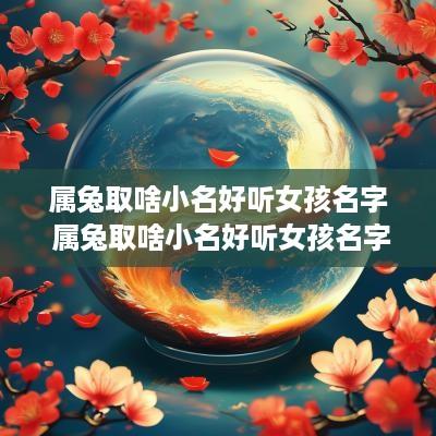 属兔取啥小名好听女孩名字 属兔取啥小名好听女孩名字大全