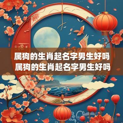 属狗的生肖起名字男生好吗 属狗的生肖起名字男生好吗
