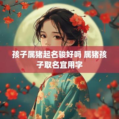 孩子属猪起名骏好吗 属猪孩子取名宜用字