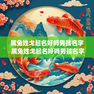 属兔姓戈起名好吗男孩名字 属兔姓戈起名好吗男孩名字怎么取