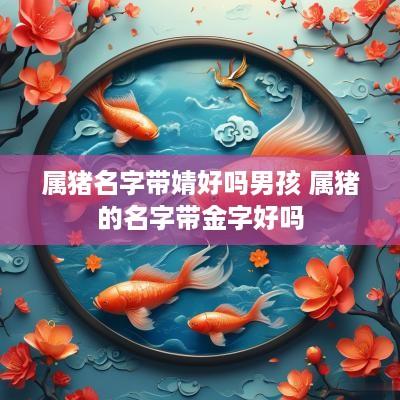 属猪名字带婧好吗男孩 属猪的名字带金字好吗