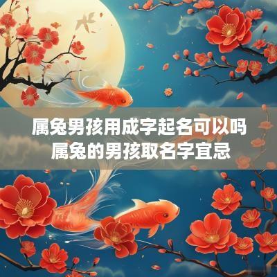 属兔男孩用成字起名可以吗 属兔的男孩取名字宜忌