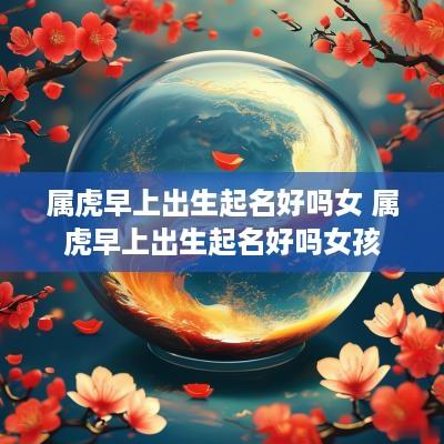 属虎早上出生起名好吗女 属虎早上出生起名好吗女孩