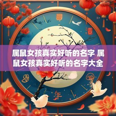 属鼠女孩真实好听的名字 属鼠女孩真实好听的名字大全