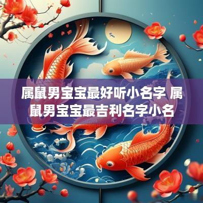 属鼠男宝宝最好听小名字 属鼠男宝宝最吉利名字小名